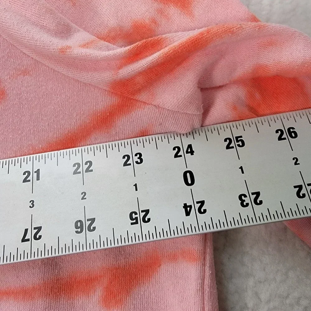 Torrid Pink Tie Dye Le Soleil Sun Moon Classic Round Neck Comfy Pullover Sweater - Picture 6 of 13